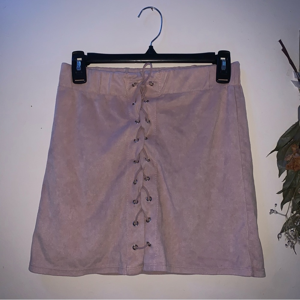 Dusty Rose Pink Corset Skirt